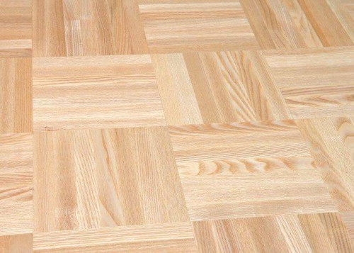 Parquet industriel Frêne Select - 8 x 23 x 160 mm - motif à damier - colis de 4,10 m2