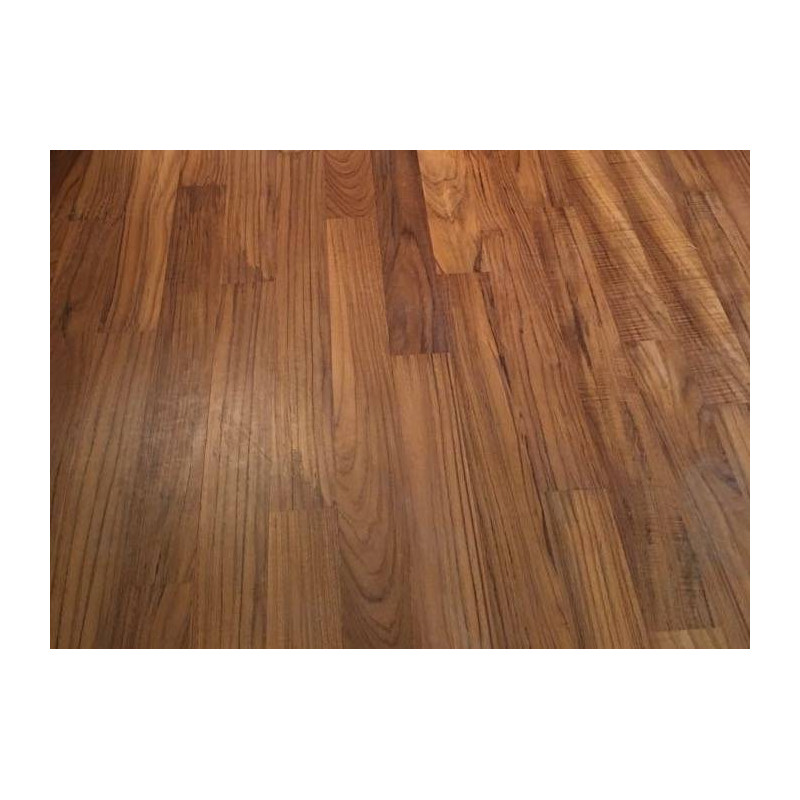 Parquet Parquet massif planchette Teck Afrique - 10 x 55 x 300 mm - brut - PROMO