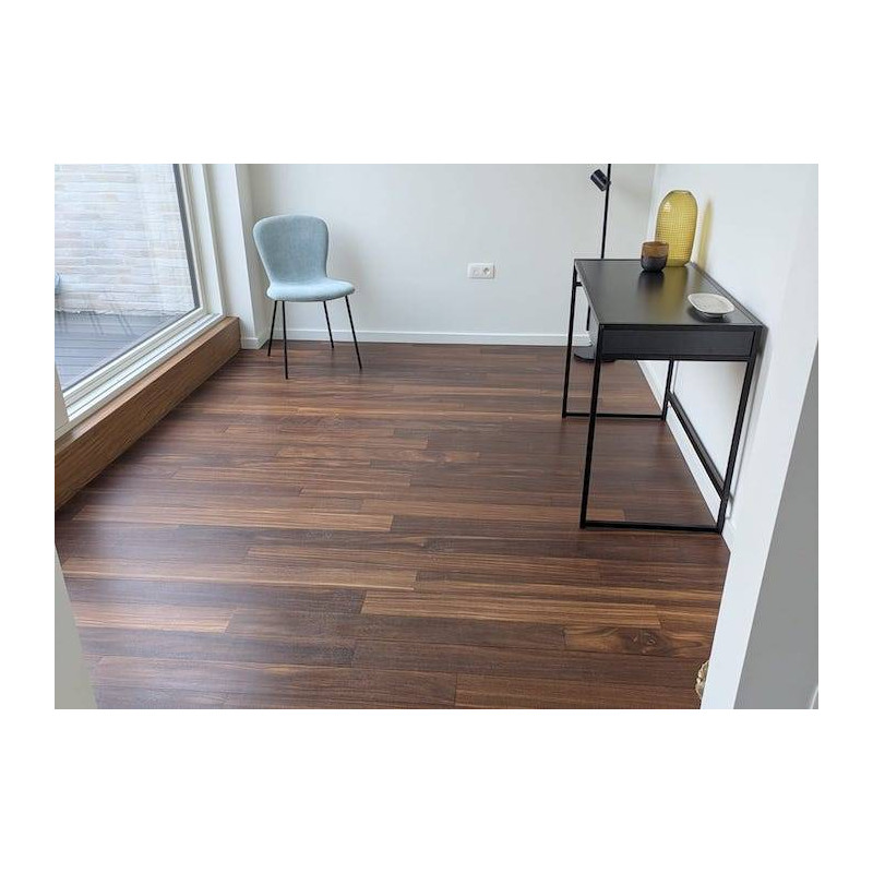 Parquet Parquet massif Noyer d'Asie / Kuku - 15 x 120 mm - brut - Bali