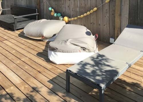 Lames de terrasse Pin traité marron - 27 x 145 mm - 2 faces lisses - classe 4 - choix standard