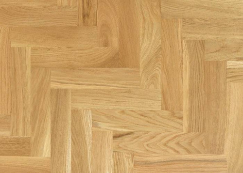 Parquet contrecollé Chêne Nature Bâton rompu - 16 x 130 x 700 mm - brut - PROMO