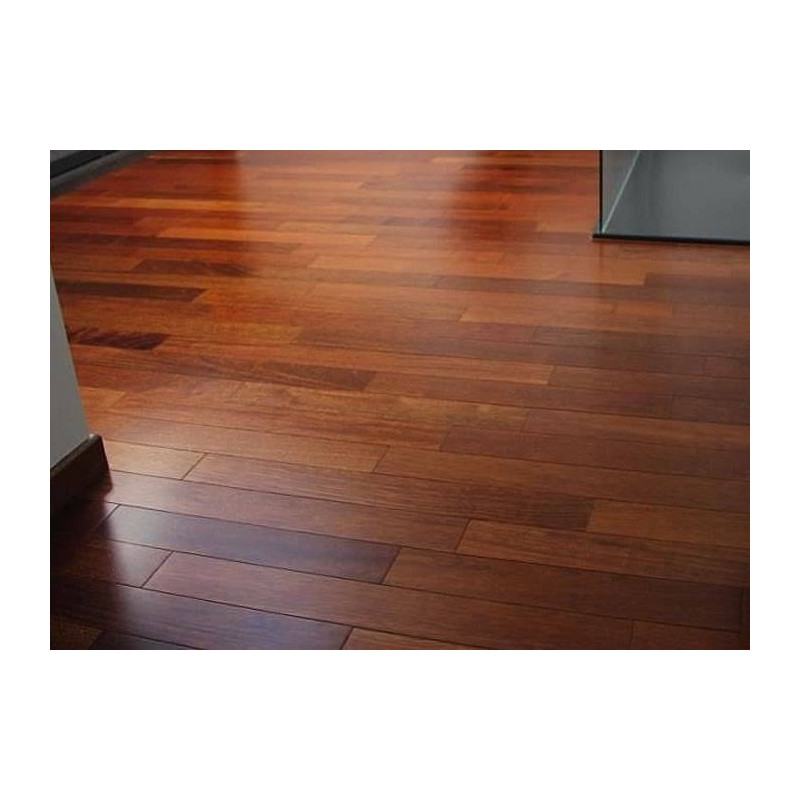 Parquet Parquet massif Merbau - 15 x 120 mm - verni