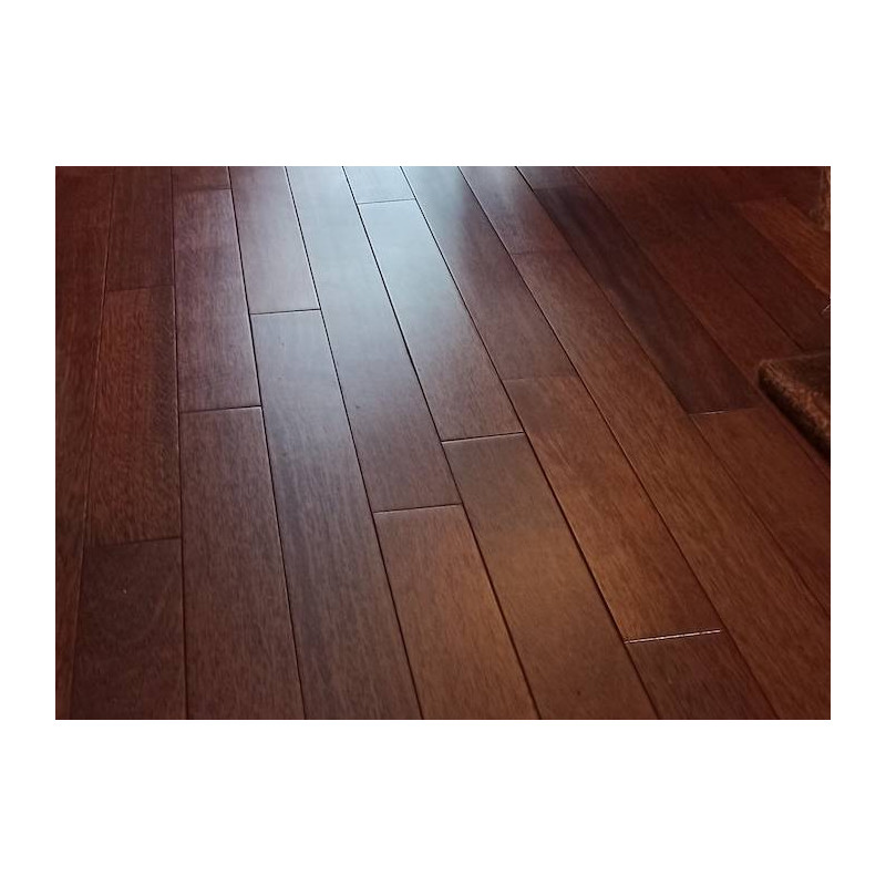 Parquet Parquet massif Merbau - 15 x 120 mm - verni