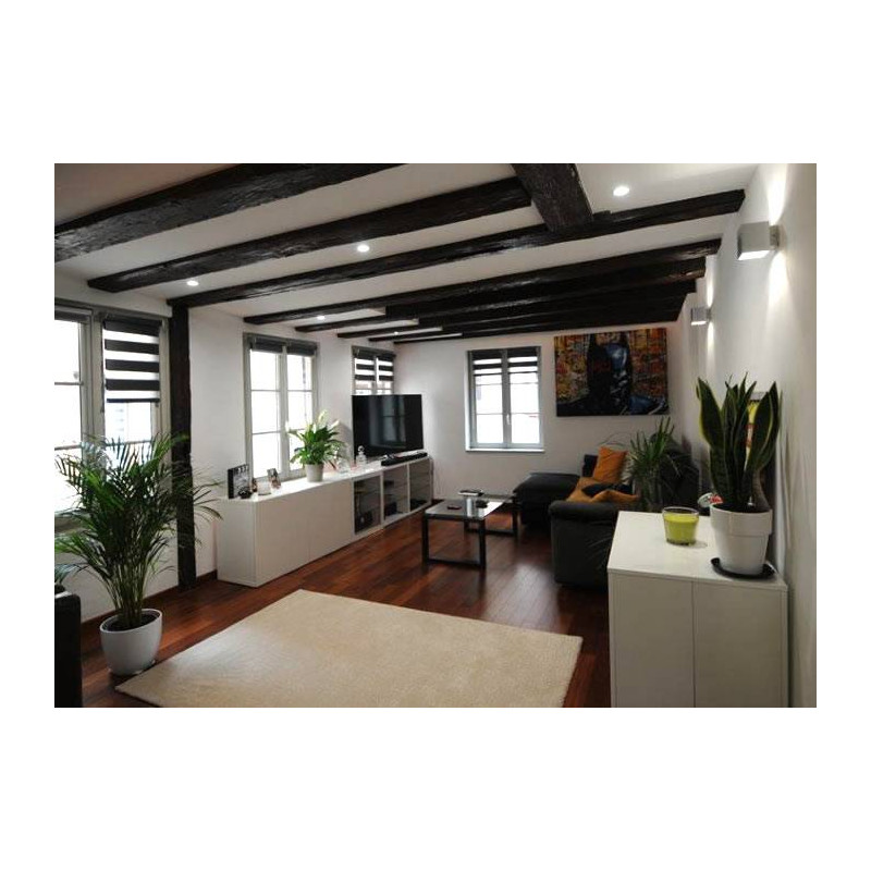 Parquet Parquet massif Merbau - 15 x 120 mm - verni