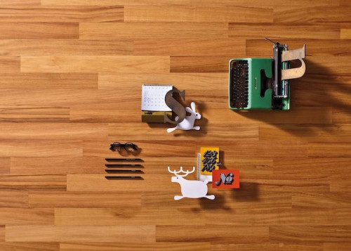 Parquet contrecollé Doussié - 11 x 90 mm - verni