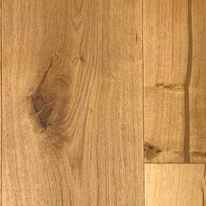 Parquet contrecollé Chêne Rustique - 14 x 220 mm - verni mat - brossé