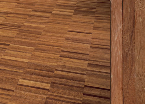 Parquet industriel Merbau - 14 x 20 x 250 mm - motif sur chants - PROMO