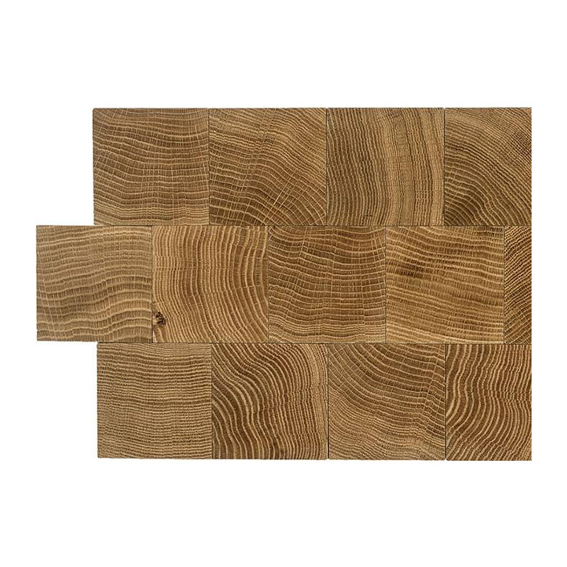 Parquet Parquet massif en bois de bout Chêne - 15 x 60 x 60 - brut - pavés à assembler