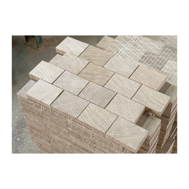Parquet massif en bois de bout Chêne Premier - 16 x 50 x 70 mm - brut - Ramatuelle
