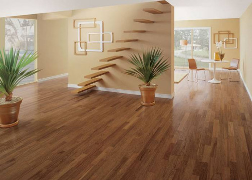 Parquet massif Sucupira - 14 x 90 x 900 mm - verni