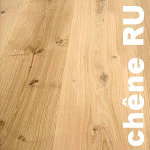 Parquet massif Chêne Rustique - 14/15 x 80/100 mm - brut