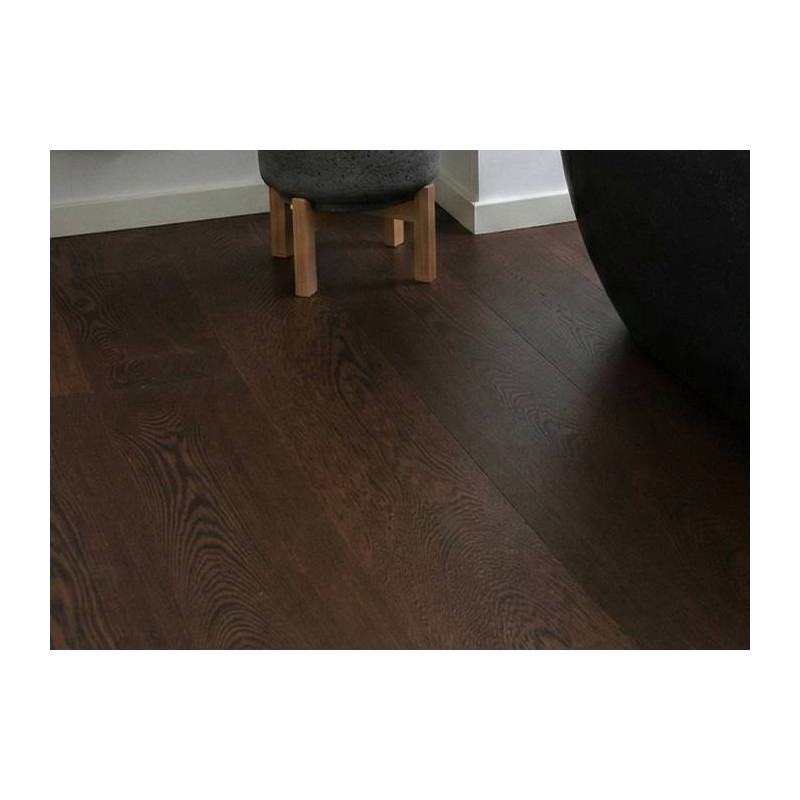Parquet Parquet massif Wengé - 13 x 120 mm - brossé - verni