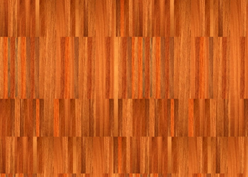 Parquet industriel Doussié - 14 x 10 x 300 mm - motif sur chants
