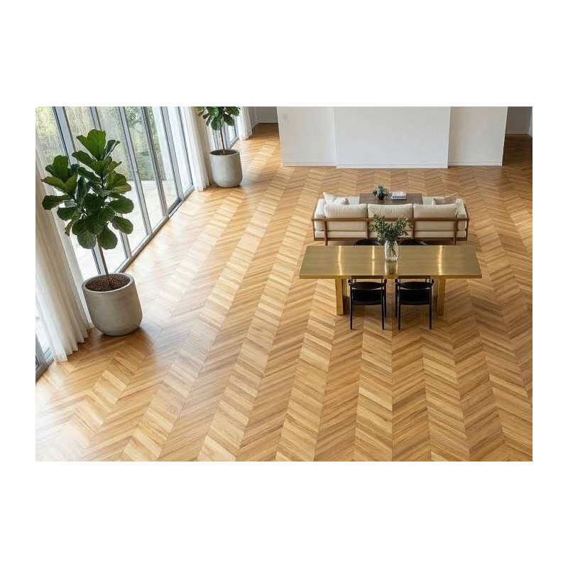 Parquet Parquet contrecollé Acacia Robinier Point Hongrie - 16 x 90 x 500 mm - huilé