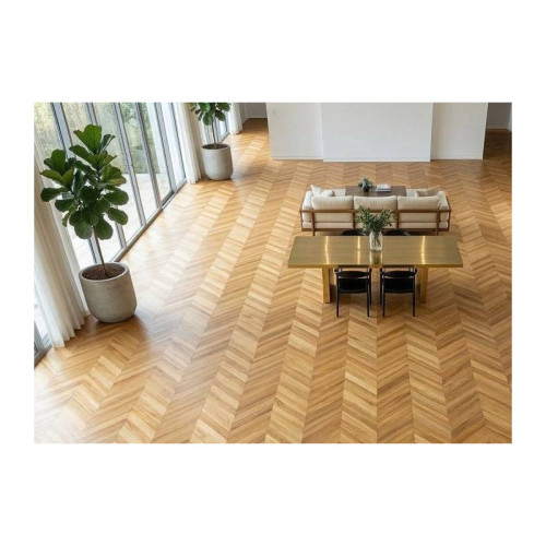 Parquet contrecollé Acacia Robinier Point Hongrie - 16 x 90 x 500 mm - huilé