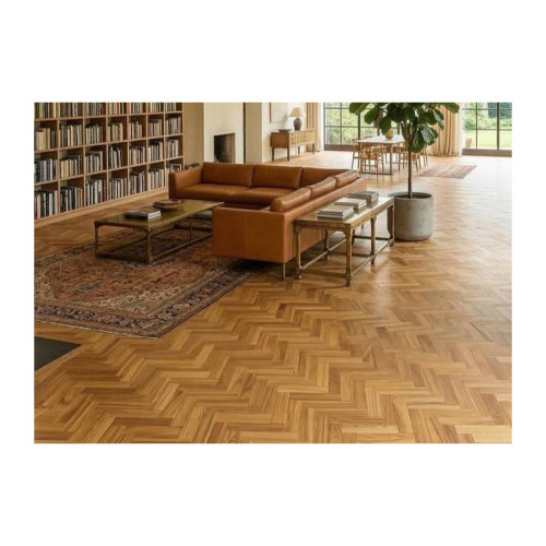 Parquet contrecollé Acacia Robinier Bâton Rompu - 15 x 90 x 500 mm - huilé