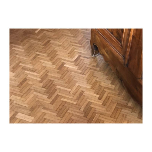 Parquet industriel Chêne Rustique - 8 x 23 x 160 mm - motif bâton rompu - 3 lamelles