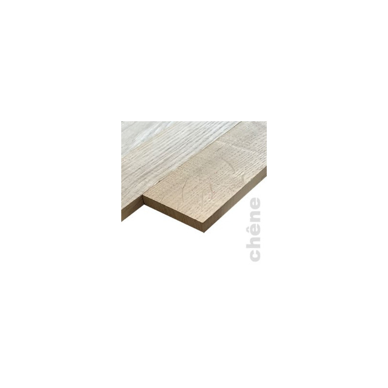 Parquet massif planchette Chêne Rustique - 10 x 50 x 250 mm - brut
