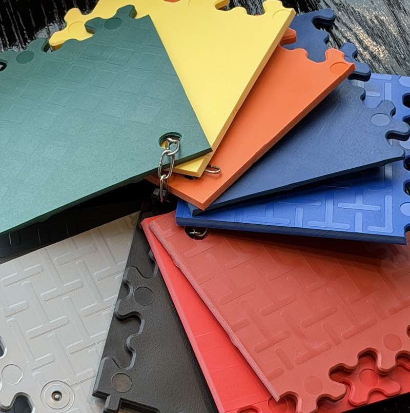 Parquet Dalle PVC Industriel - Multicolor