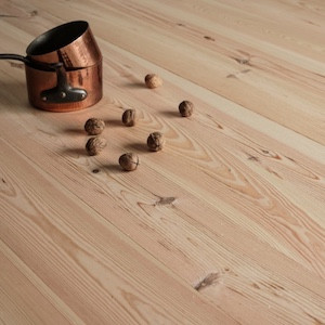 Parquet massif Pin des Landes - 27 x 180 mm - brut - petits noeuds - double face