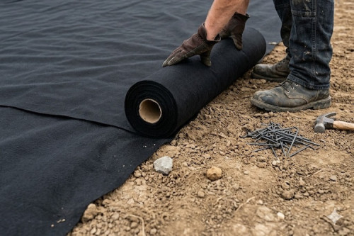 Géotextile anti UV noir - rouleau de 25 m2