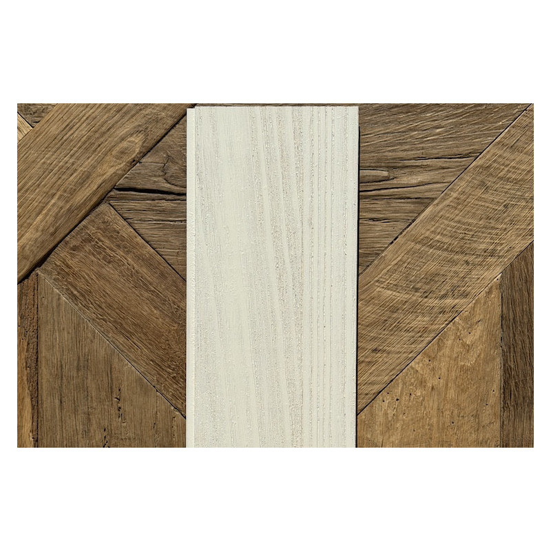 Lambris Paulownia - 12 x 150 x 2440 mm - brossé blanc