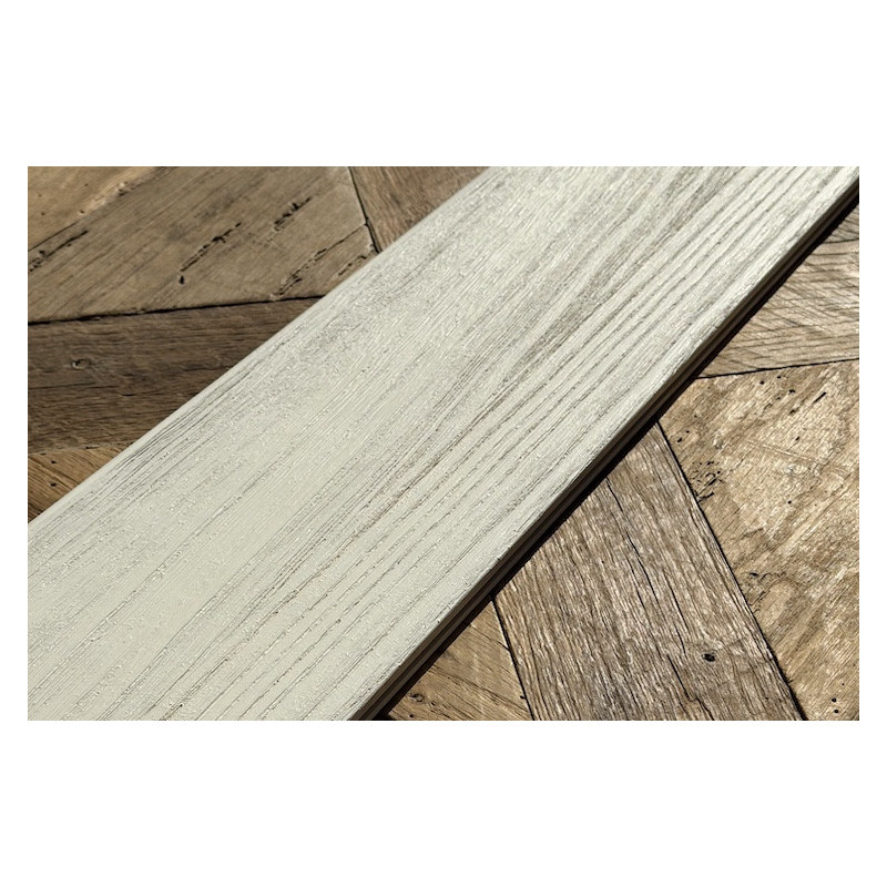 Lambris Paulownia - 12 x 150 x 2440 mm - brossé blanc