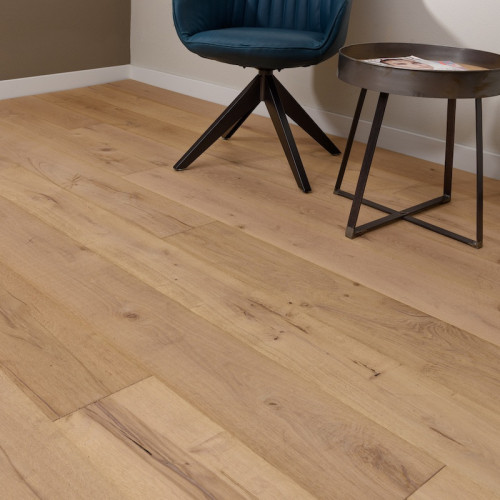 Parquet contrecollé Chêne Cotton - 15 x 220 x 2200 mm - brut