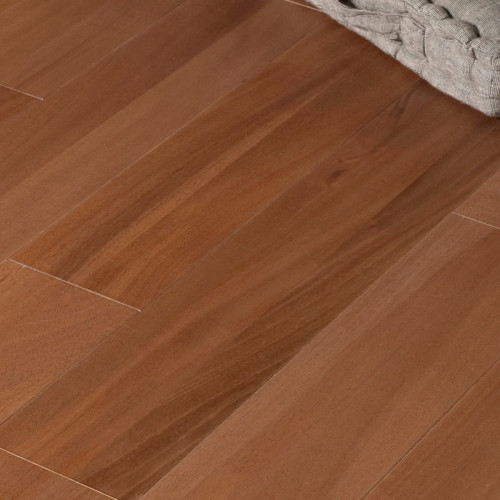 Parquet massif Acajou Royal - 12 x 140 mm - verni - LAMELLO