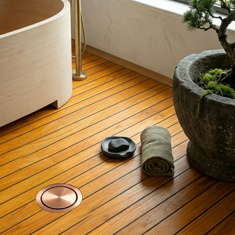 EXCLU - Acacia massif PONT BATEAU en 90 mm large !