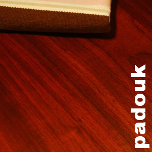 Parquet massif préfini en Padouk