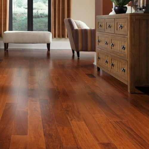 Parquet contrecollé Curupau - 13 x 102 mm - verni mat - lot de 15,42m2