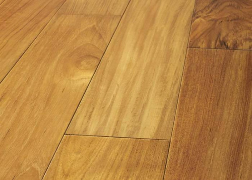 Parquet massif Teck - 15 x 120 mm - verni - Bali
