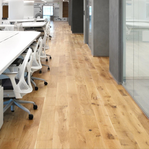 Parquet contrecollé Chêne Premier - 5,5 x 100 x 1100 mm - verni