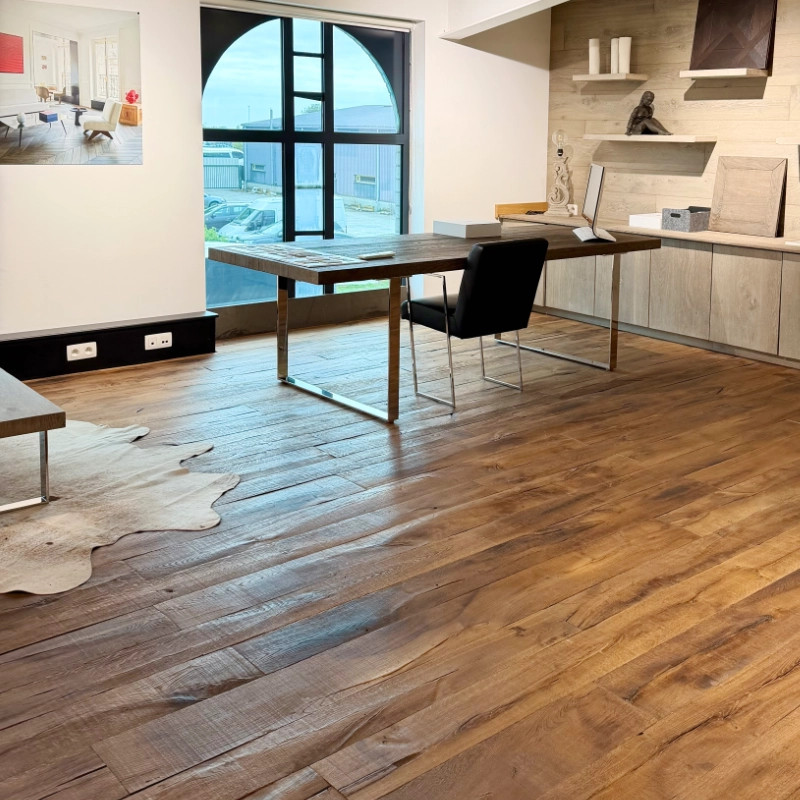 Exceptionnel parquet Arbony aux allures de plancher de wagon !