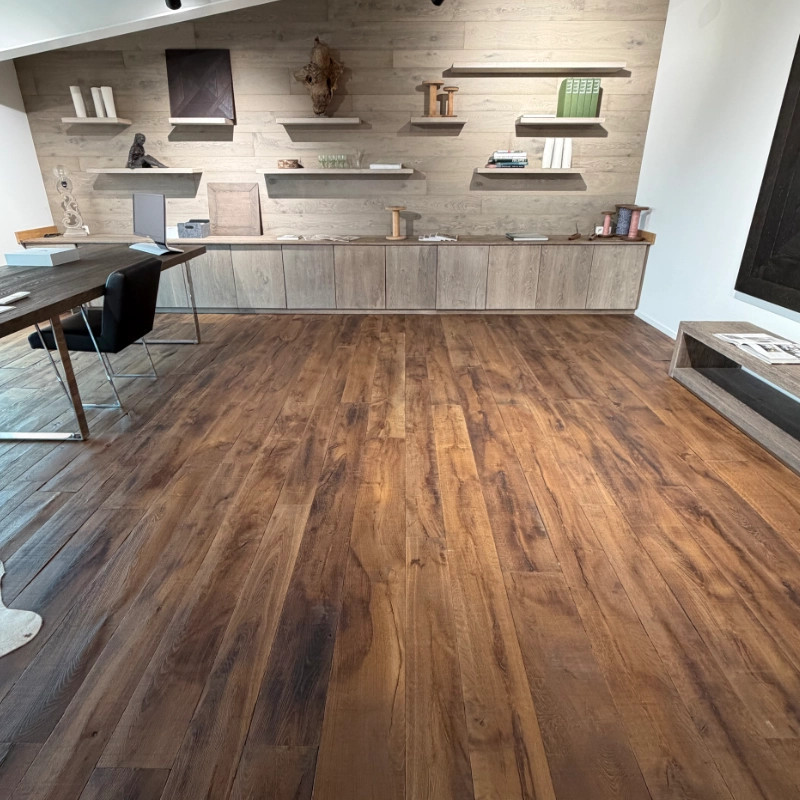 Exceptionnel parquet Arbony aux allures de plancher de wagon !