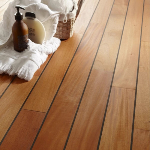 Parquet Pont de Bateau Acajou préfini - 12 x 90 mm - huilé