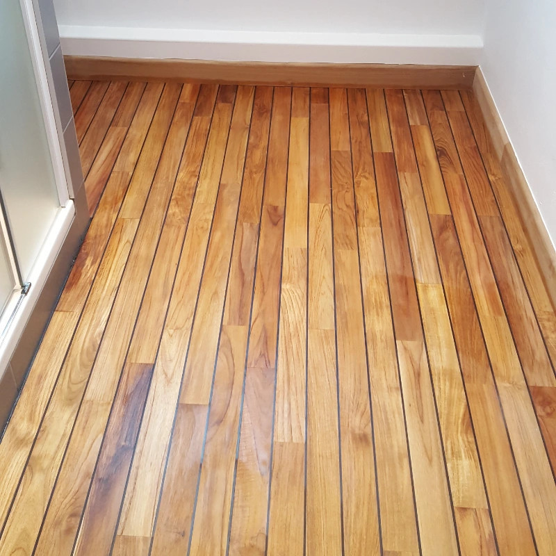 Teck 9 x 84 mm Pont de Bateau huilé - Prix sur devis - Conseil gratuit | Floorz™