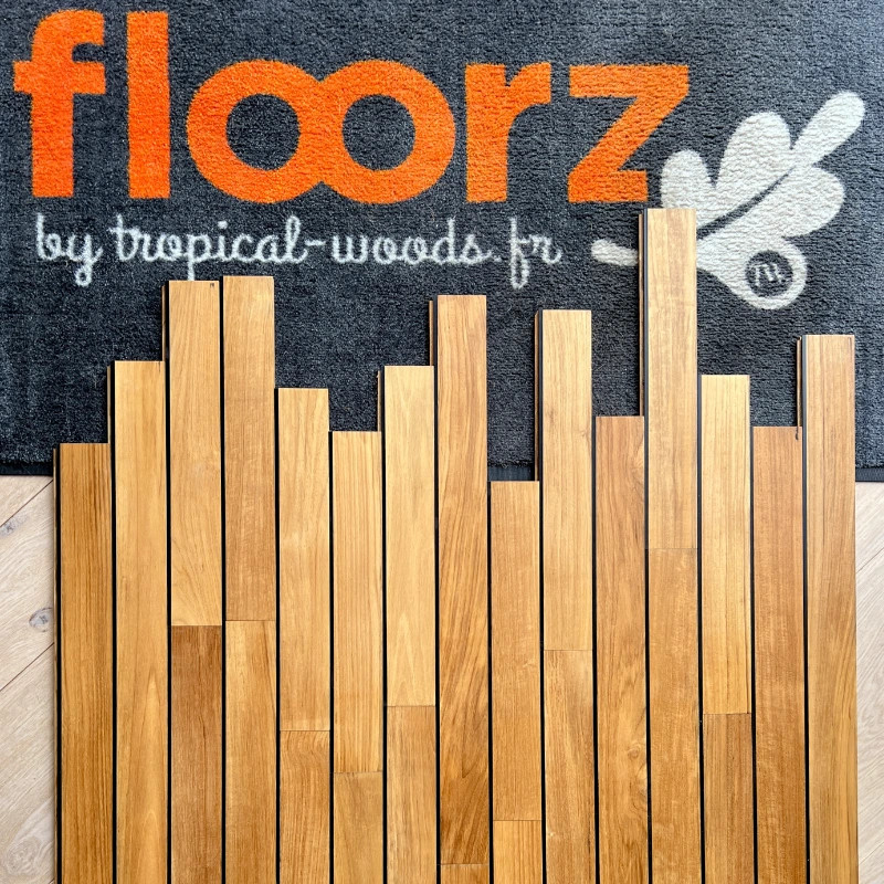 STARLINE ♦ Parquet Pont de Bateau Teck préfini 12 x 90 mm