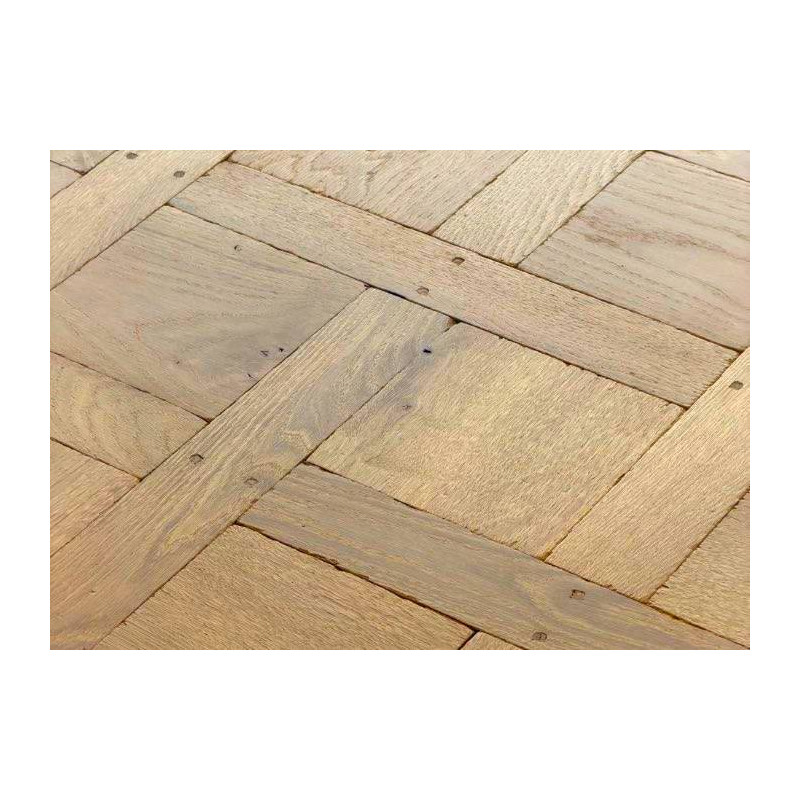 Parquet Panneaux Versailles massif Chêne vieilli - 15 x 1020 x 1020 mm - huilé ou verni
