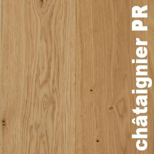 Parquet massif préfini en Chataignier