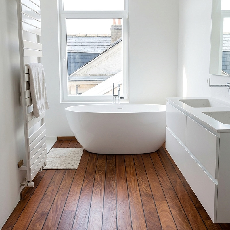 Parquet Pont de Bateau Jatoba 14 x 88 mm brut - dès 110 €/m² HT - nouvelle référence | Floorz™