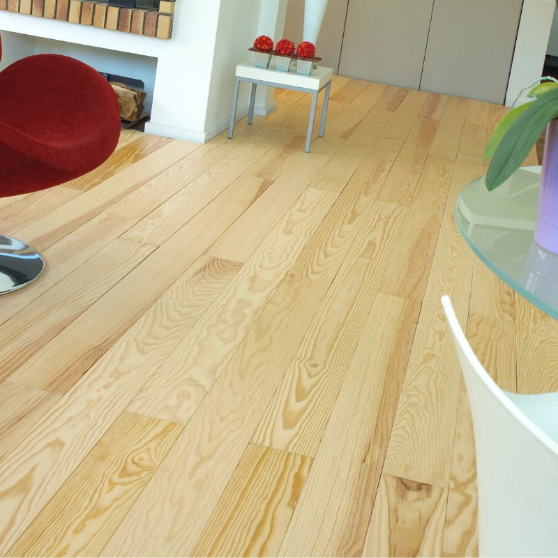 Parquet massif Pin des Landes 23x120mm brut sans noeuds - nouvelle référence | Floorz™