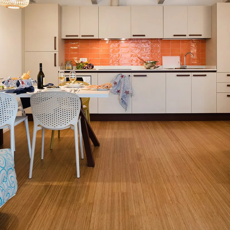Parquet contrecollé BambooSupreme Moso Verni - Naturel - Vertical