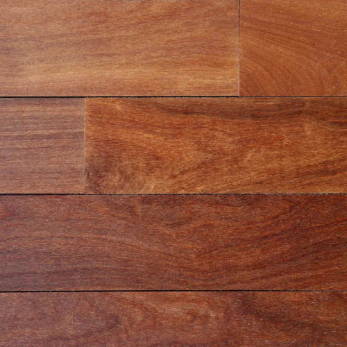 Parquet massif planchette Cumaru rouge Vermelho - 10 x 60 x 300 mm - brut