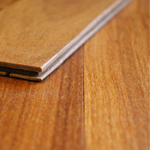Parquet massif Cumaru - 15 x 120 mm - 4 chanfreins - huilé