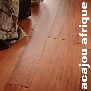 Parquet massif préfini en Acajou