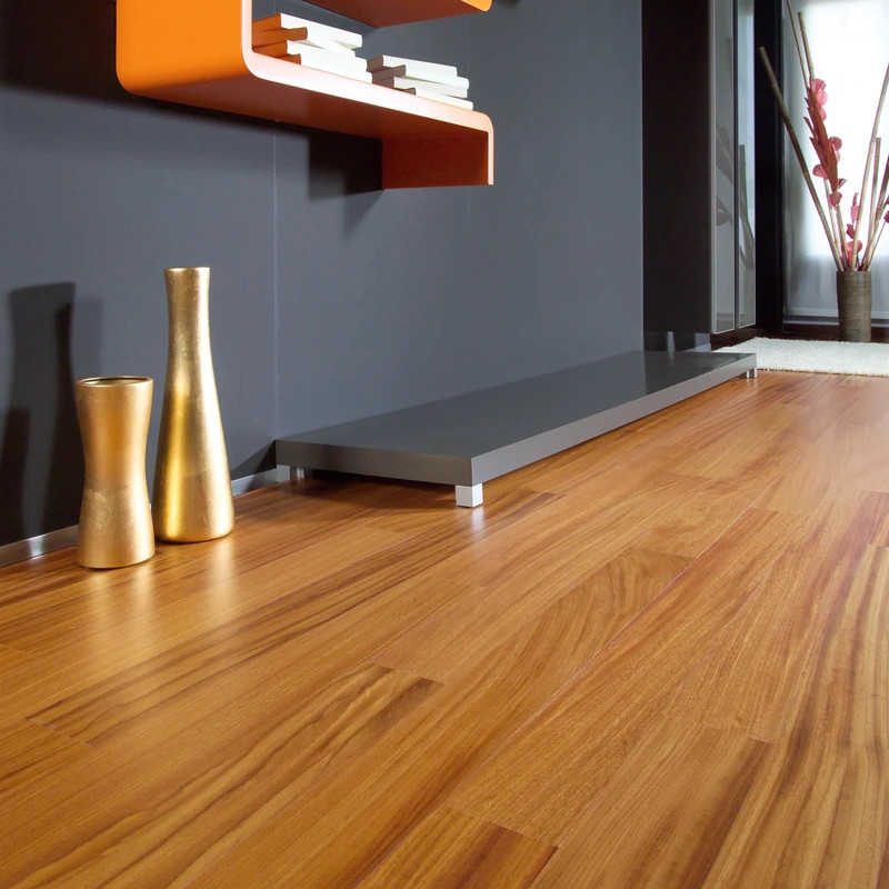 Doussié contrecollé 10 x 90 x 700-1000 mm verni satiné - dès 77 € HT - nouvelle référence | Floorz™