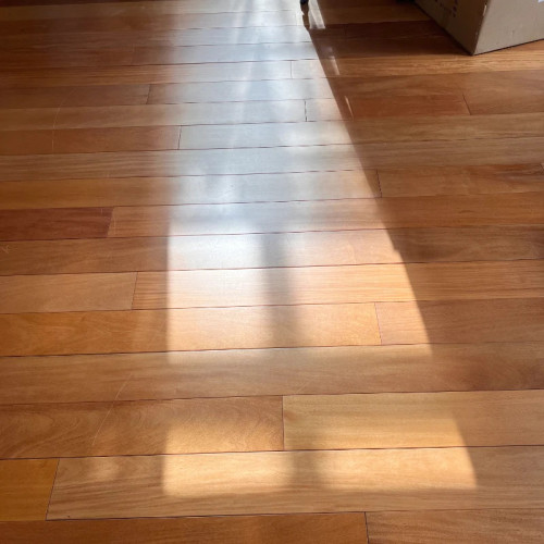 Parquet massif Garapa - 20 x 90 mm - verni