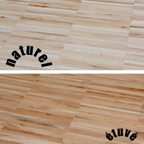 Parquet Industriel Hêtre - 14 x 20 x 190 mm sur chants - PAS CHER